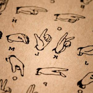 Illustrastion of the sign language alphabet